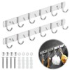 Pack of 2 Coat Hooks, Wall Coat Rack, 31 cm