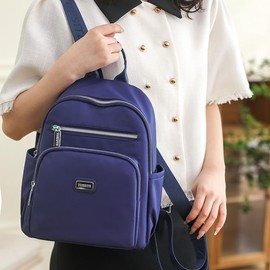 YANAIER Small Backpack Purse for Women Girls Waterproof Lightweight Travel Daypack Casual Mini Rucksack Purplish blue