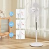 PELONIS 16'' Pedestal Fan for Bedoom, Remote, Standing Fan with