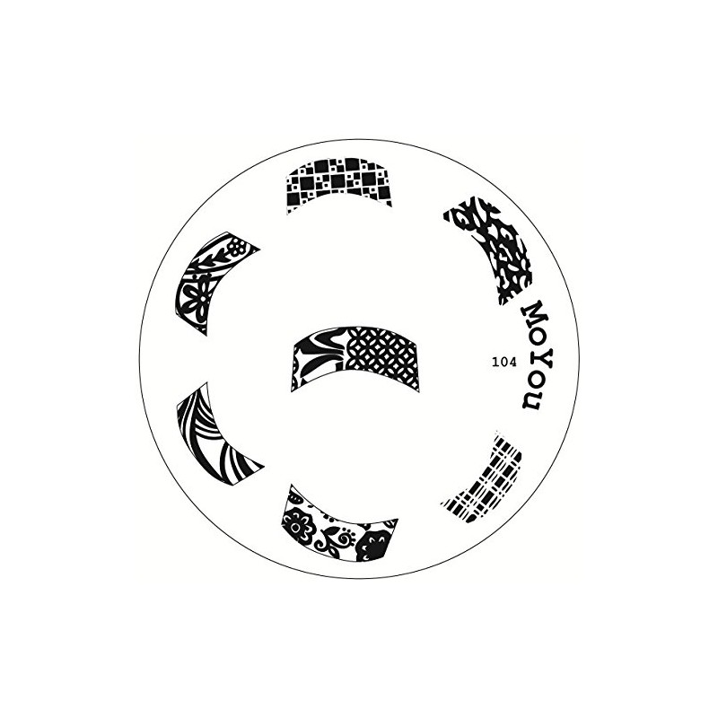 Original MoYou Nail Art Image Stamp Plate Number 104 Manicure