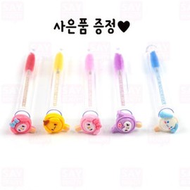 Character Glitter Peanut Brush Case (5 Types, Random) Eyelash Extension Perm Materials / 캐릭터 글리터 땅콩 브러쉬 케이스 5종 랜덤 속눈썹 연장 펌 재료