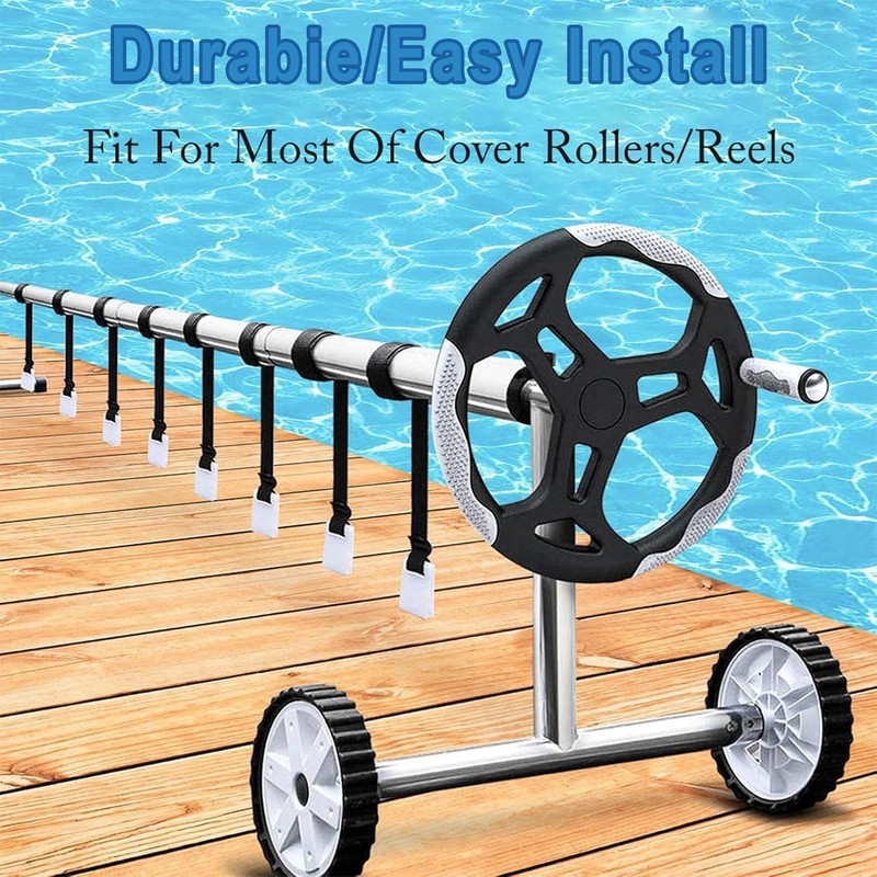 IONPSHG 8Set Pool Solar Cover Reel Attachment Kit Pool Solar