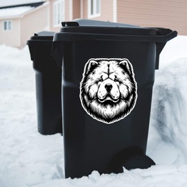 Extra Large 460mm 'Chow Chow' Permanent Sticker Decal for Cars/Windows/Bins/Walls (DW00120175)