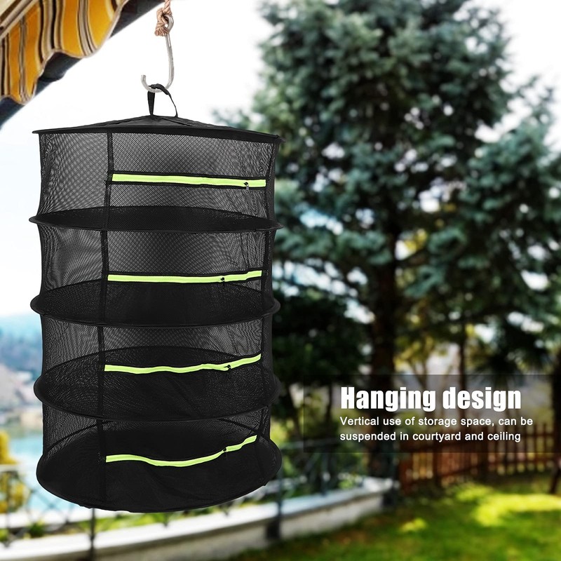 Drying Net, Garden Accessory 4-Layer Hanging Dryer for Ceiling for