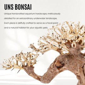 Ultum Nature Systems Bonsai - Handcrafted Hardscape Driftwood for Aquarium, Terrarium, Vivarium, Natural Aquascape Hardscape Decorations, Aquascaping Hardscape for Live Aquatic Plants - 014, Medium