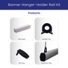 Ceiling Outfitters E-Z Elliptical Aluminum Banner Hanger-Holder Rail Kit for