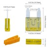AHL 145pcs Mini Flat Fuse Set 3A 5A 7.5A 10A