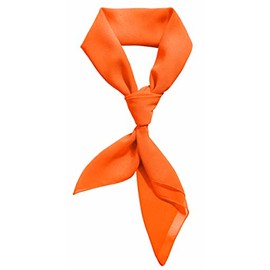 Comsite Orange Scarf Fred Jones Costume Adult Ascot Bandana Neck Scarf Women Men