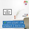 DankeDir! Lager artgerechte Bierhaltung DIN Style Schild mit Spruch Kühlschrank