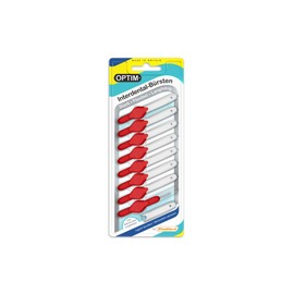 OPTIM Interdental Brushes Pack of 8 Red 0.5 mm Size 2