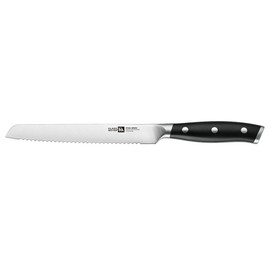 Klaus Meyer Stahl High Carbon Exclusive German Steel 6 inch Utility Serrated Knife (Black)