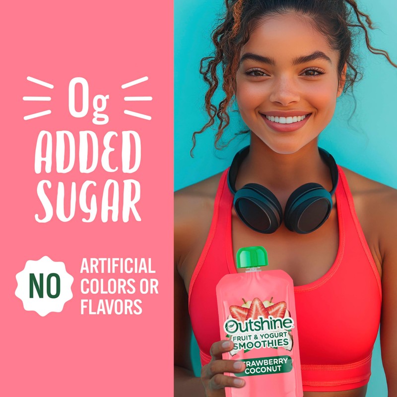 Outshine Smoothie Fruit & Yogurt Smoothie Pouches - Strawberry Coconut