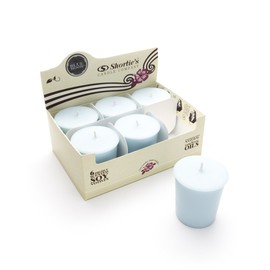 Blue Moon Soy Votive Candles - Scented with Natural Fragrance Oils - 6 Blue Natural Votive Candle Refills - Fresh & Clean Collection