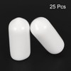 sourcing map 25pcs Rubber End Caps 6.5mm ID Vinyl Round