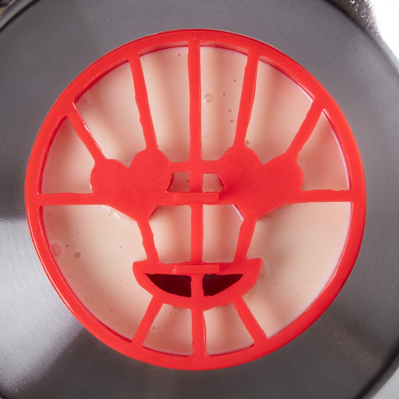 Emoji Pancake Molds and Egg Rings (4 Pack) for Kids