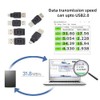 chenyang - Paquete de 6 adaptadores USB 2.0, USB 2.0