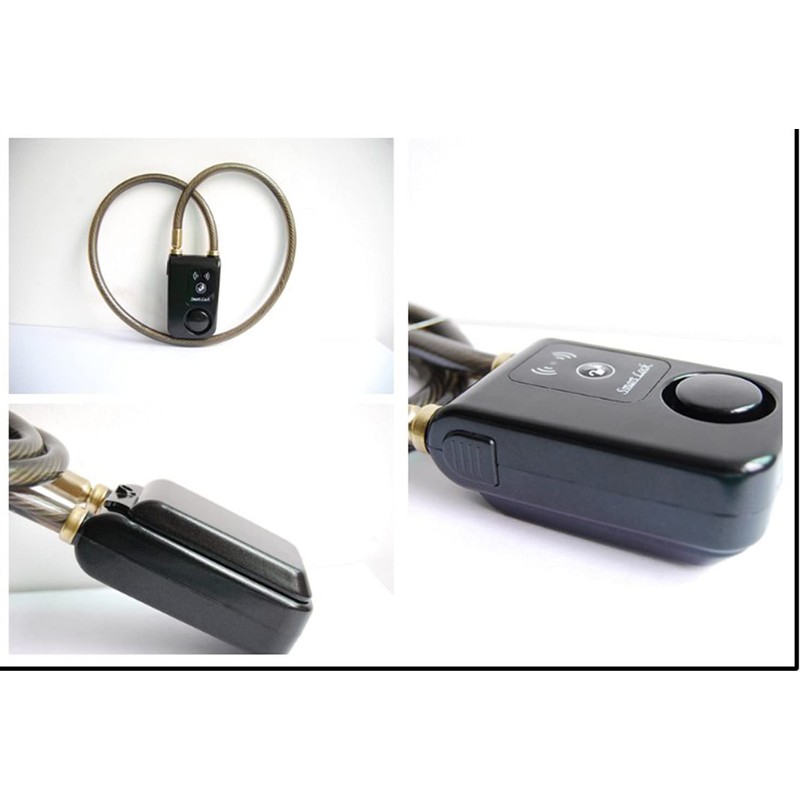 Bicycle Lock, App Control, Bluetooth Smart Lock, Anti-Theft Alarm Chain