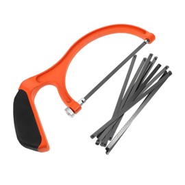 Gadpiparty 1 Set Mini Hand Saw U Shaped Portable Hacksaw for Wood and Metalworking Bow Saw with Replacement Blades for DIY Craft and Precise Cuts