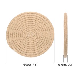 PATIKIL Trivets for Hot Dishes 8 Inch, 5 Pack Trivets Mat for Hot Pots and Pans Heat Resistant Hot Pads Pot Holders for Kitchen Table Counter, Beige