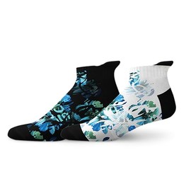 Sox Footwear Blues Black and Blues White Combo Pack Tab Socks (Medium)