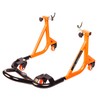 GRAND PITSTOP Universal Adjustable Rear Paddock Stand for Motorcycles with