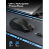 RAPIQUE Bluetooth Wireless Mouse - (BT1/BT2+USB) Tri-Mode High Performance, Rechargeable,