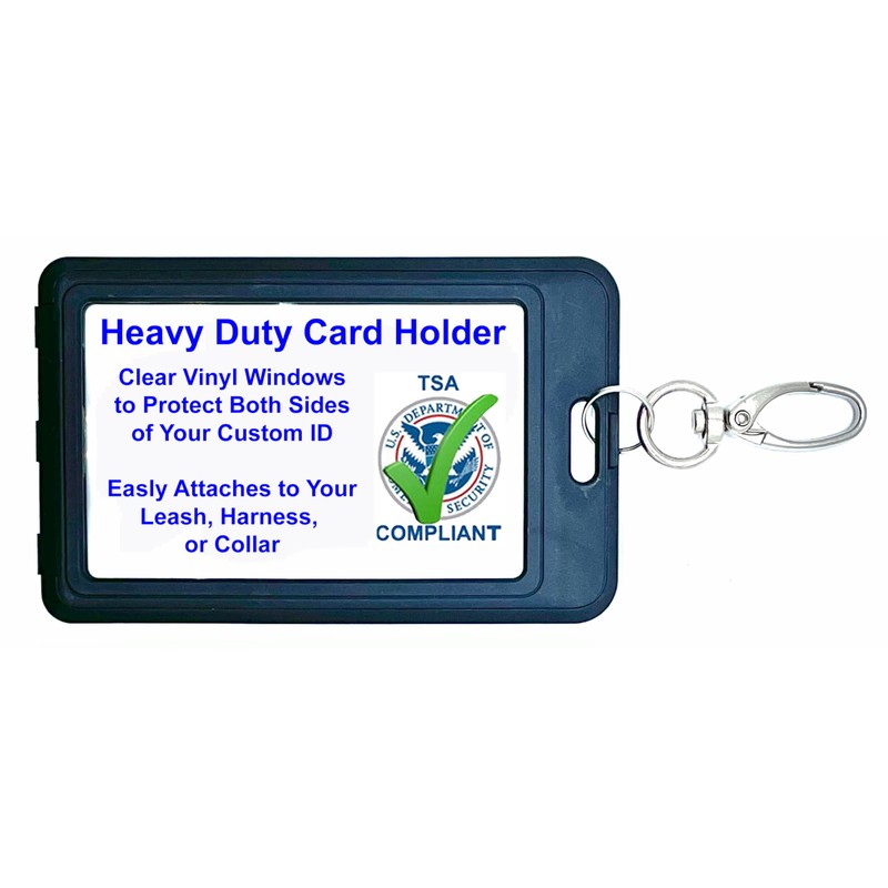 Just 4 Paws Custom PTSD Service Dog ID Card with