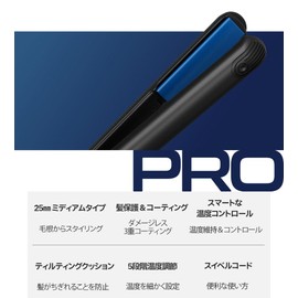 FORBEAUT Damageless Medium-Men’s Medium Hair Iron 25mm for Short Hair&Root Lift, Easy Styling, Ceramic-Coated Plates, Burn Guard, Dual Voltage(100-240V)Precision Heat, Auto Shut-Off, Scalp-Safe Styler