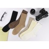 BomKinta Calf Socks for Women Thin Solid Cotton Crew Socks