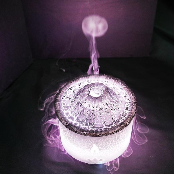 Jellyfish Design Volcanic Flame Aroma Diffuser, 1 Count Portable Air