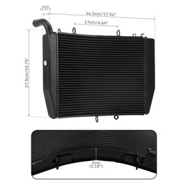 TCMT Black Aluminum Cooler Engine Cooling Radiator Fit For Honda CBR600RR 2007-2025 CBR600RR ABS 2009-2025 19010-MFJ-305