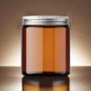 8.5oz Amber Candle Jars for Making Candles, Round Glass Jar