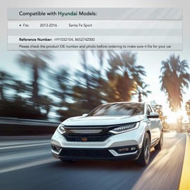 YHTAUTO Front Left Driver Side Bumper Cover Retainer Compatible with Hyundai Santa Fe Sport 2013-2016, Polypropylene Bumper Bracket