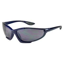 Edge I-Wear Sporting Wrap Sunglasses with Mirrored Lenses 570007PAM-FM-3(Blue)