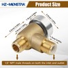 HZ-MONSTAR Brass RV Vacuum Breaker Check Valve, 571-VAC-CHK-A Camper Trailer