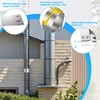 YUEYIN 3" Adjustable Fireplace Chimney Wall Bracket, Pellet Chimney Wall