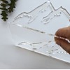 Mountain Range Router Template,Acrylic Router Template,Charcuterie Board Template for Woodworking&Craft