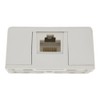 Leviton 8P8C Screw Terminal, Surface Mount Jack, 40278-W, White
