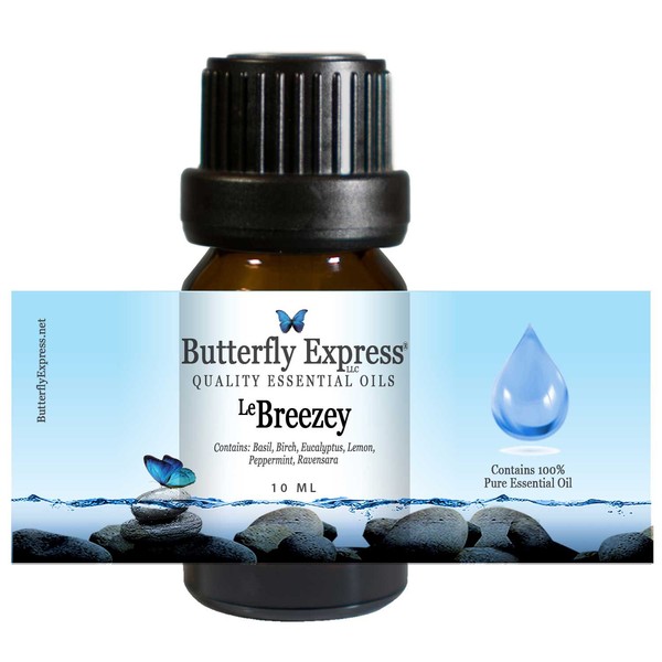 Le Breezey Essential Oil Blend 10ml - 100% Pure - by Butterfly Express