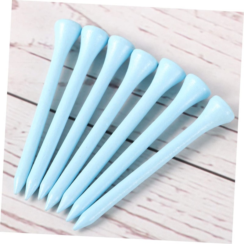 WOONEKY 7cm Golf Tee Yards 100pcs Pack Wooden Tees Pro