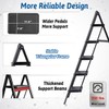 Double Elite Step Ladder 5 Step Folding, Sturdy 330 Lbs