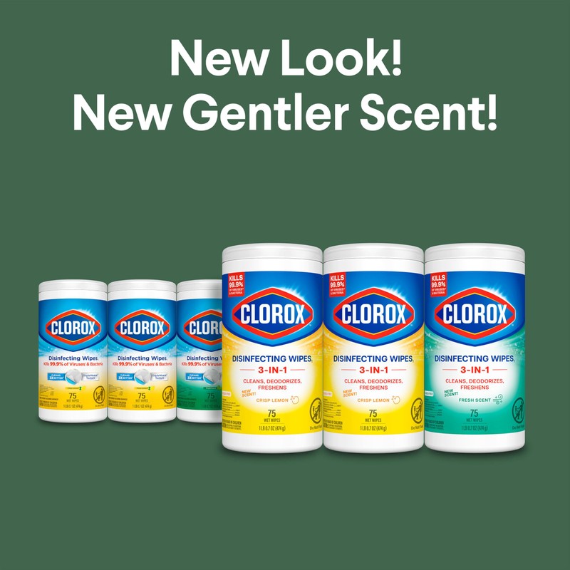 Clorox Disinfecting Cleaning Wipes for Spring Cleaning & Allergy Season,