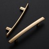Ravinte 10 Pack Cabinet Handles Champagne Bronze Cabinet Pulls Kitchen