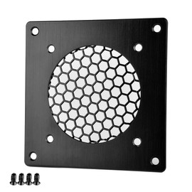 Euroharry Ventilation Grille 80 mm Fan Cover for PC, Computer, AV, Electronic Cabinets (4PK)