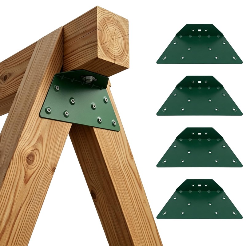 SIWOOD Reinforced A-Frame Bracket Connector, Heavy Duty Steel with Strength