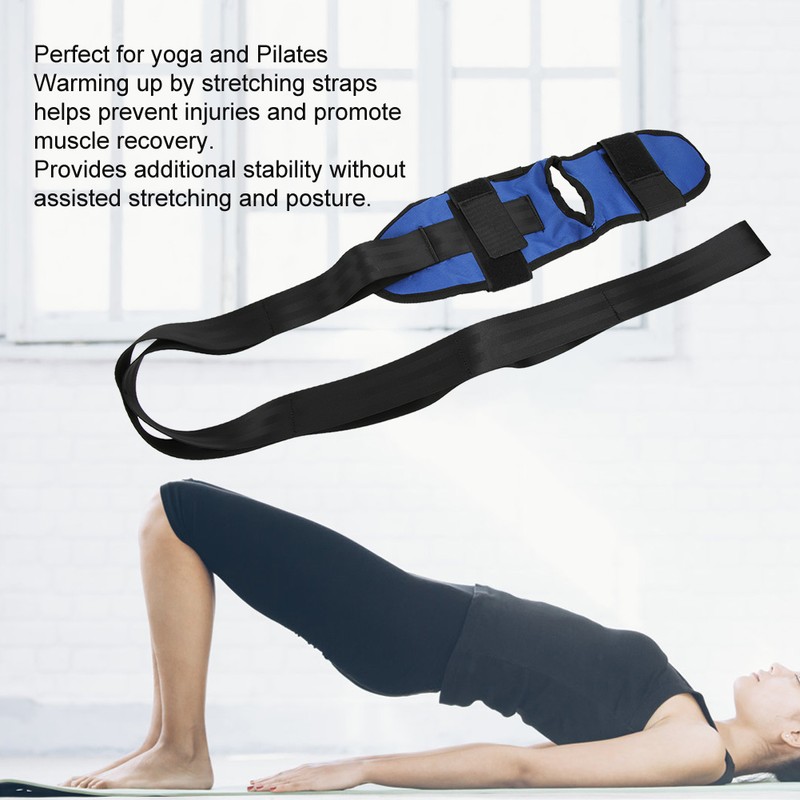 Professional Stretching Belt Yoga Pilates Leg Strap Rehabilitation Belt Fitness