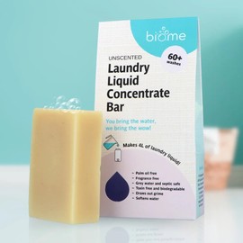 Biome Laundry Liquid Concentrate Bar - Unscented, With box