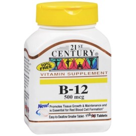 21st Century B- 12 500 mcg Tablets 110 EA