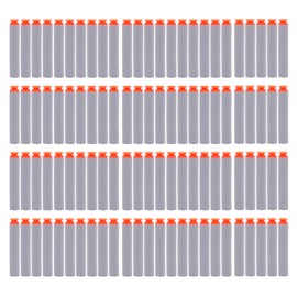 EKIND 100 Pcs Suction Darts Refill Pack Foam Bullet Compatible for NERF N-Strike Series Blaster (Gray)