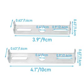 WHYHKJ 4PCS Pendant Mounting Bracket Lighting Semi I-Beam Pendant Bracket Backstrip with Screw Pack Lighting Mounting Crossbar Kit for Pendant Lighting Outdoor Lighting Wall Light Silver